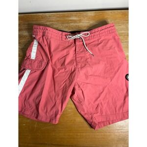 VISSLA Mens Coral Board Shorts Swim Trunks Cargo‎ Pocket Style M1111TRI Size 32